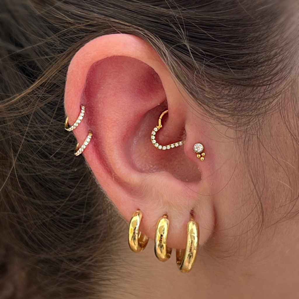 piercing fake orelha