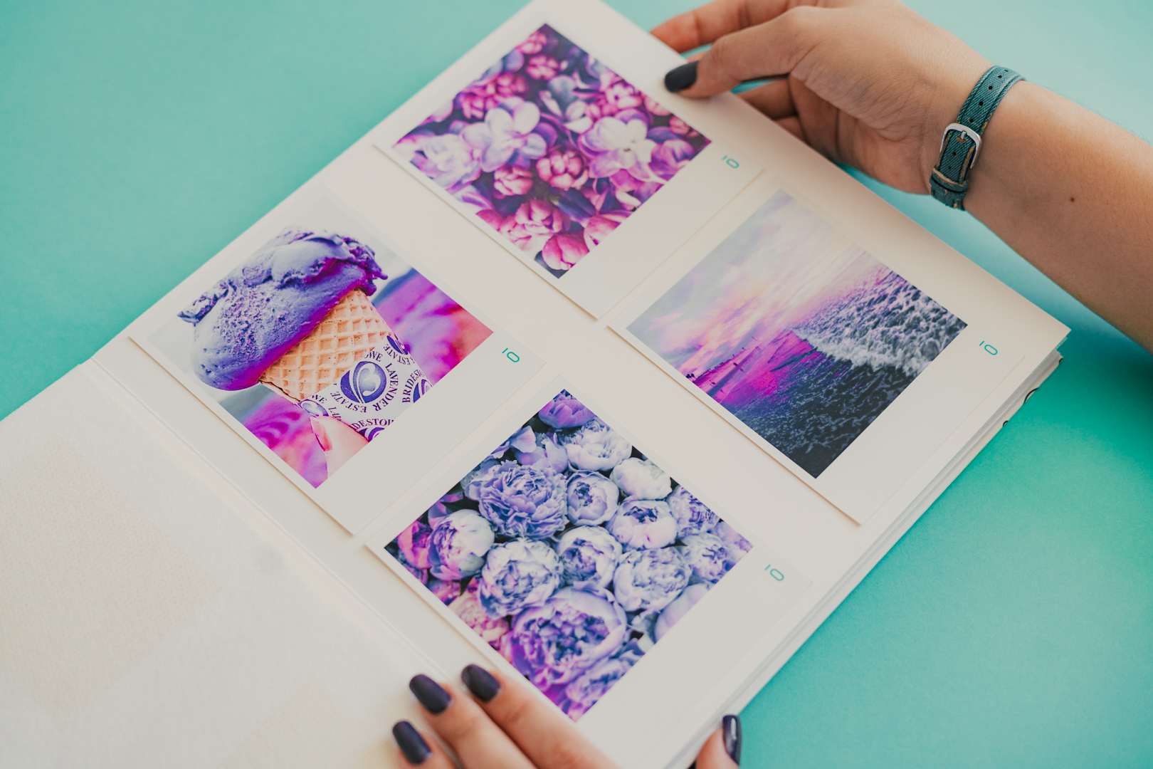 organização de álbuns de fotografia