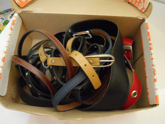 soluções para cintos desorganizados