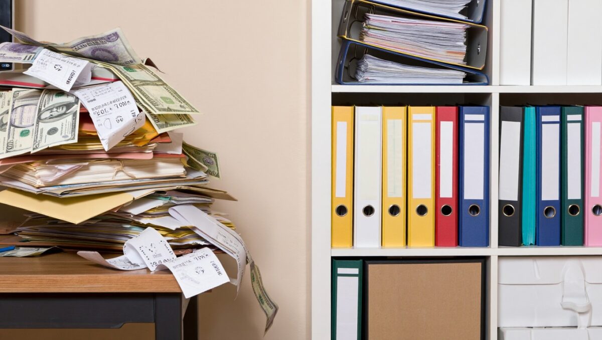organização de documentos em casa