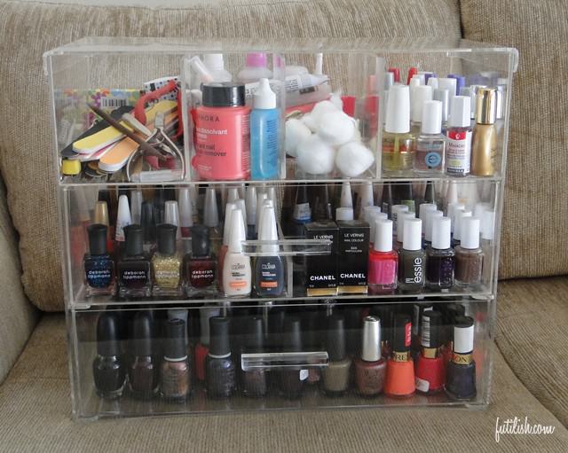 organização de esmaltes em casa