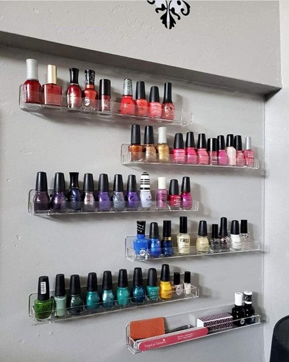 organização de esmaltes em casa