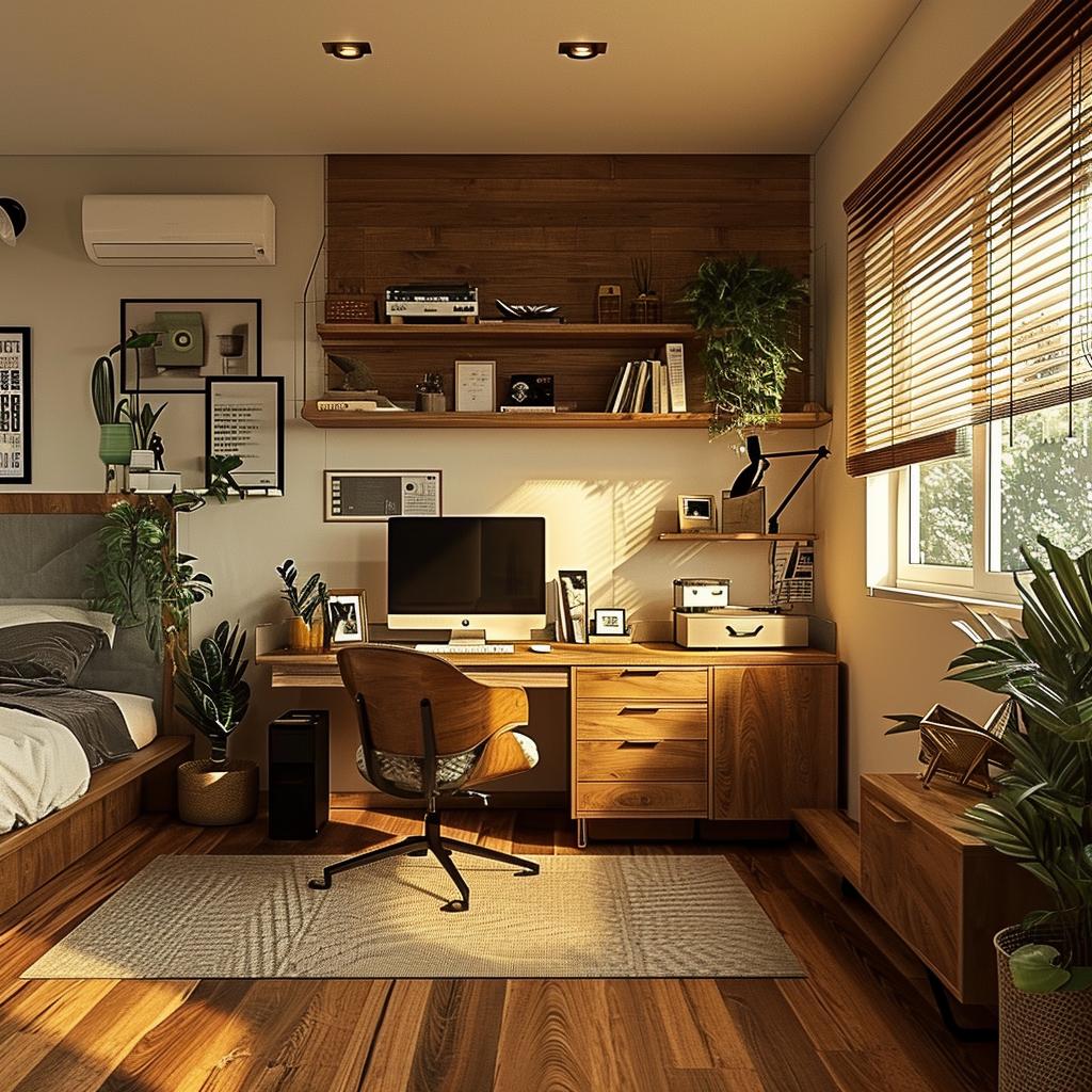 Soluções Criativas para Organização de Cabos em Home Offices Duplos