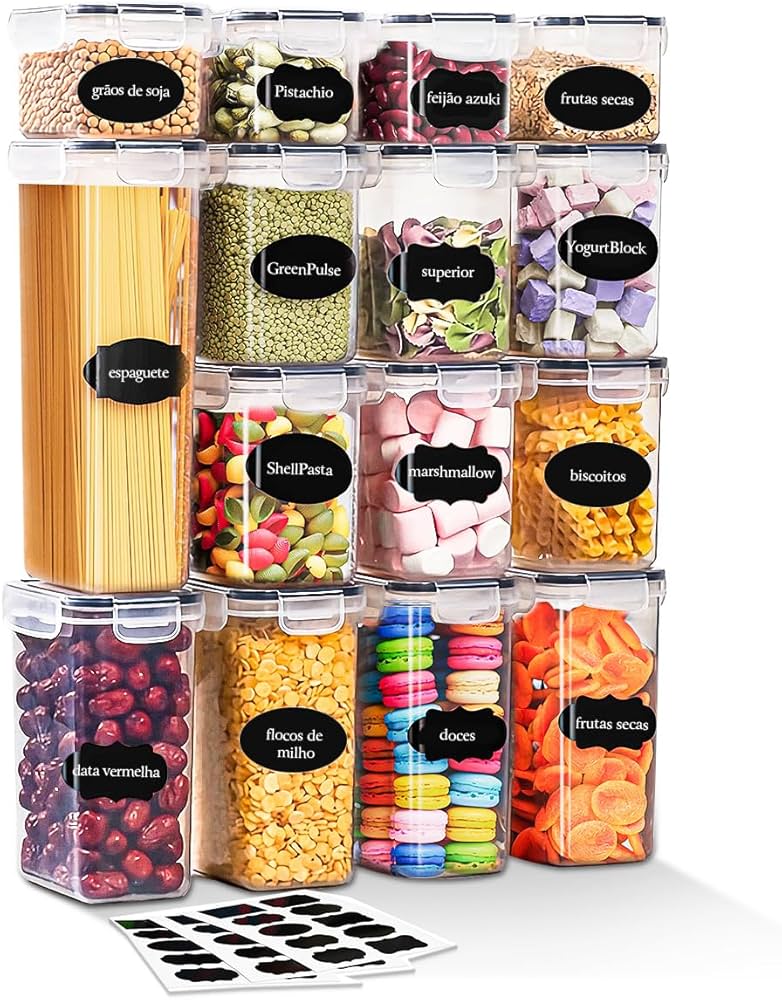 como organizar potes plásticos na cozinha