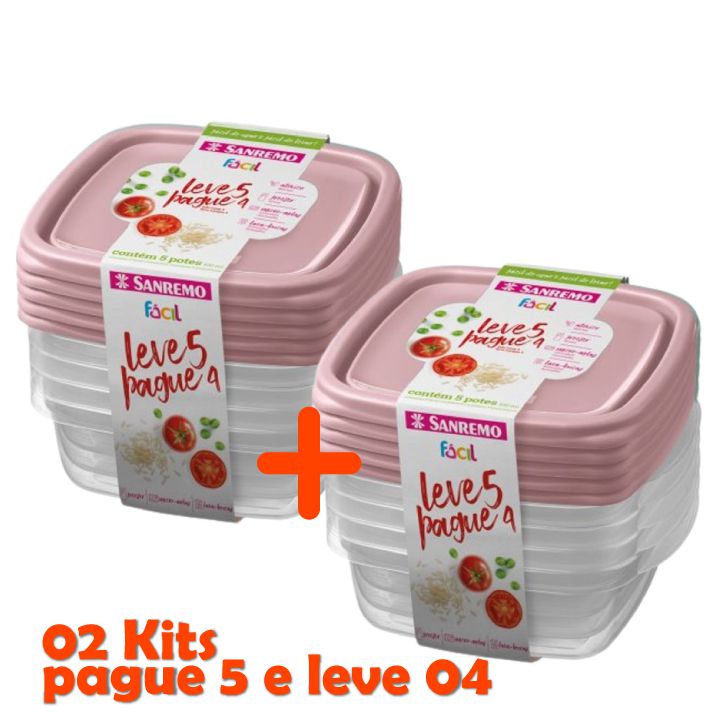 melhor forma de guardar potes de plástico