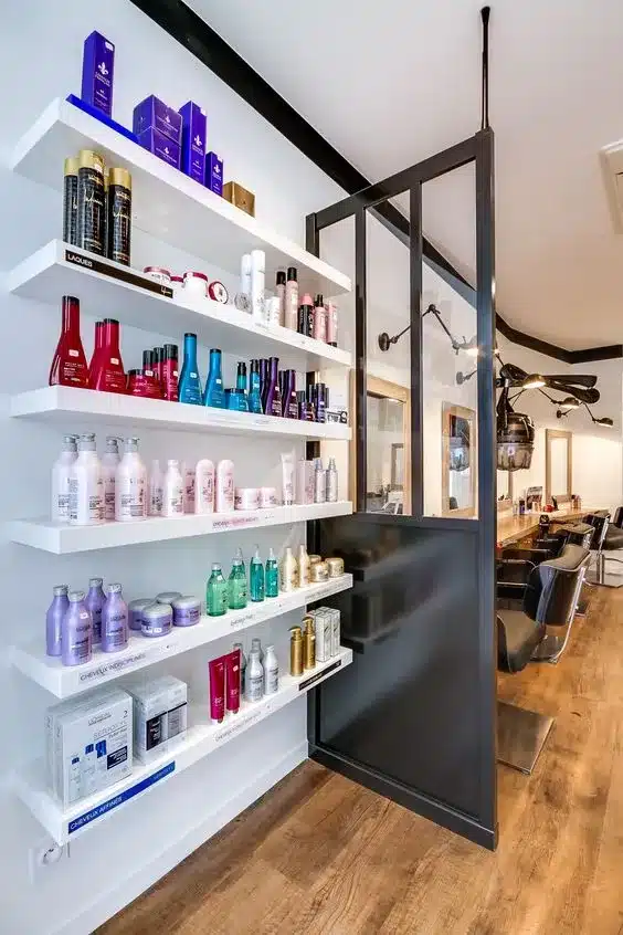 organização de produtos de beleza