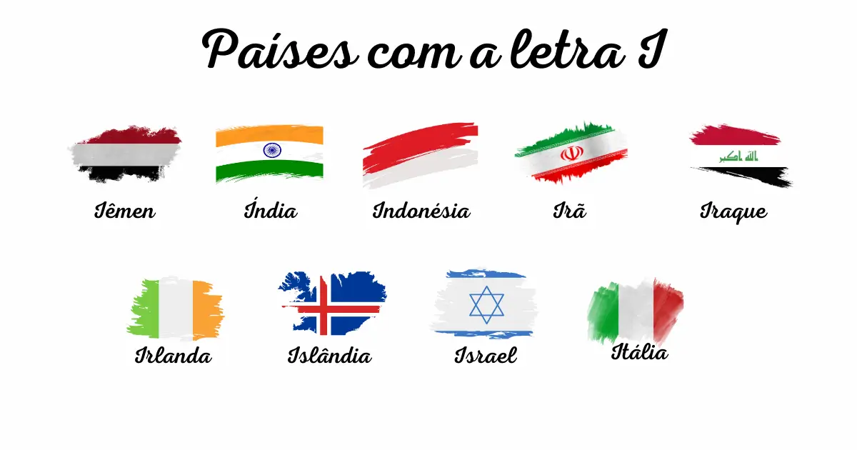 pais com a letra i