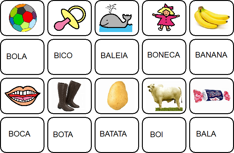 palavra com a letra b