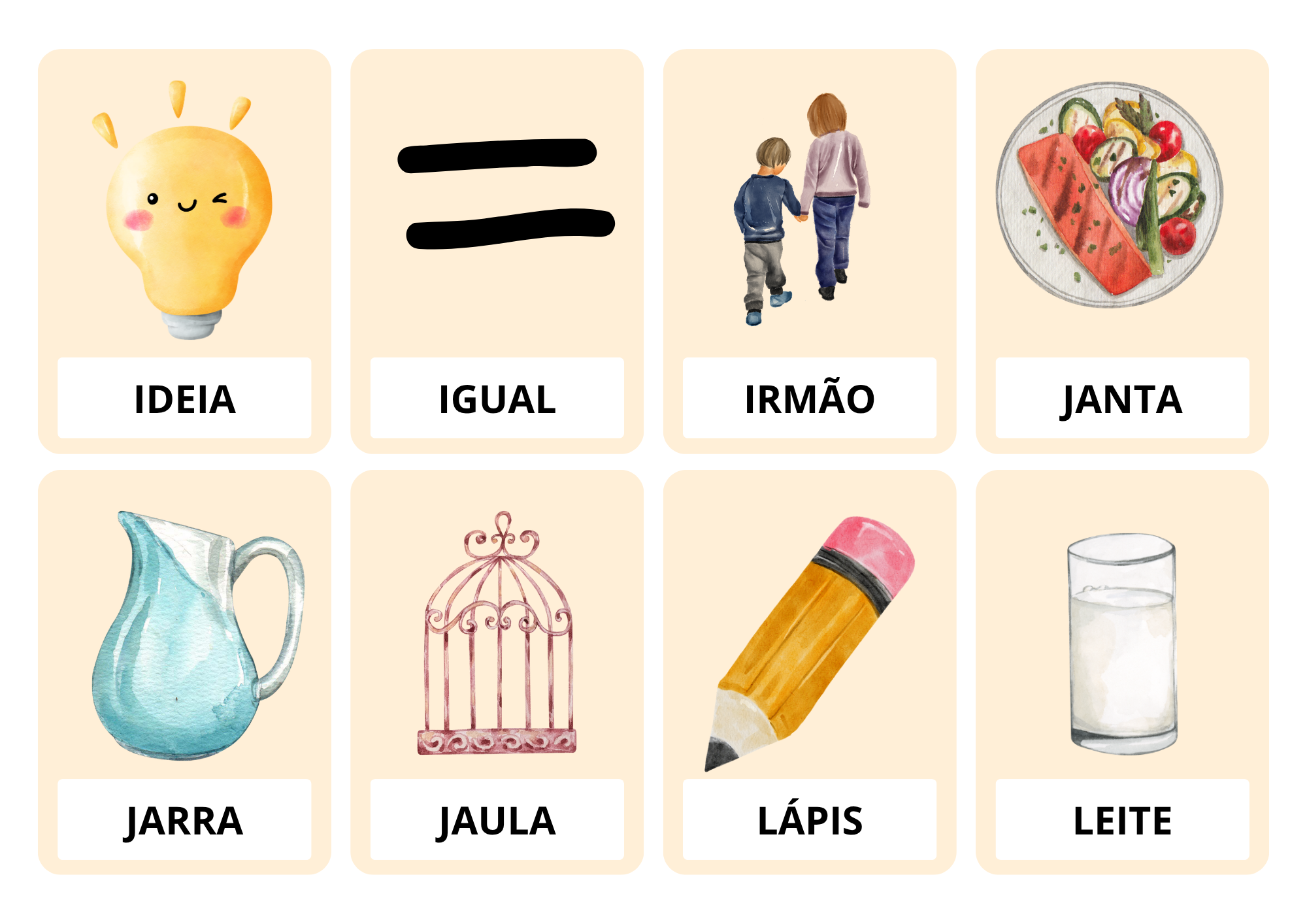 lista de palavras bonitas com a letra i para inspirar