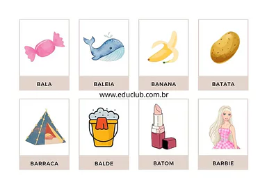 palavras com a letra b