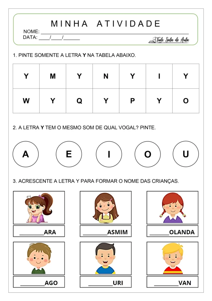 jogos de palavras com y