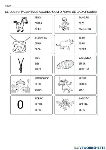 palavras com z para adedanha
