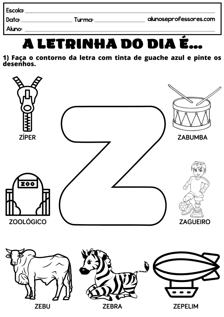 significado de palavras com z