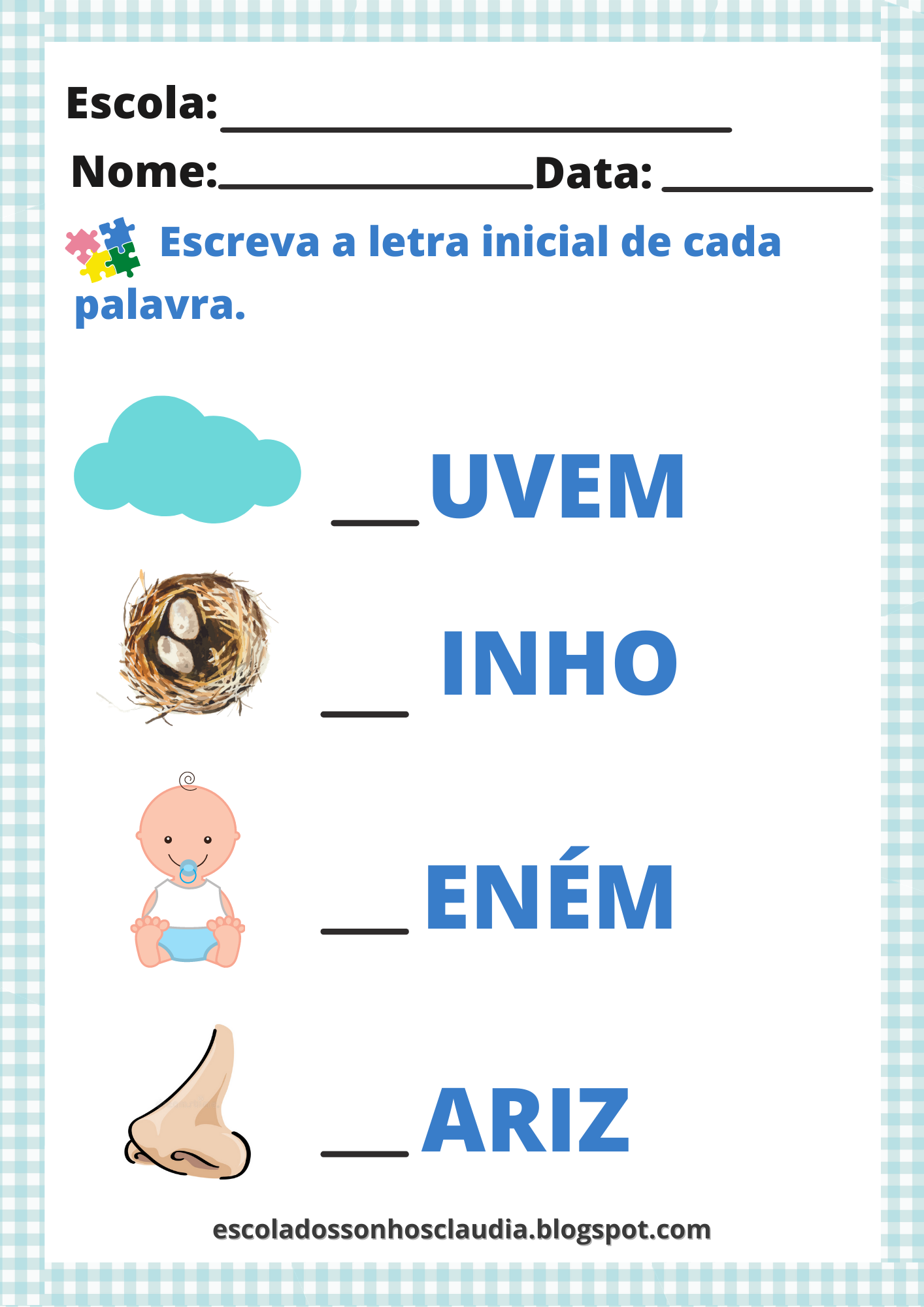 verbos com N