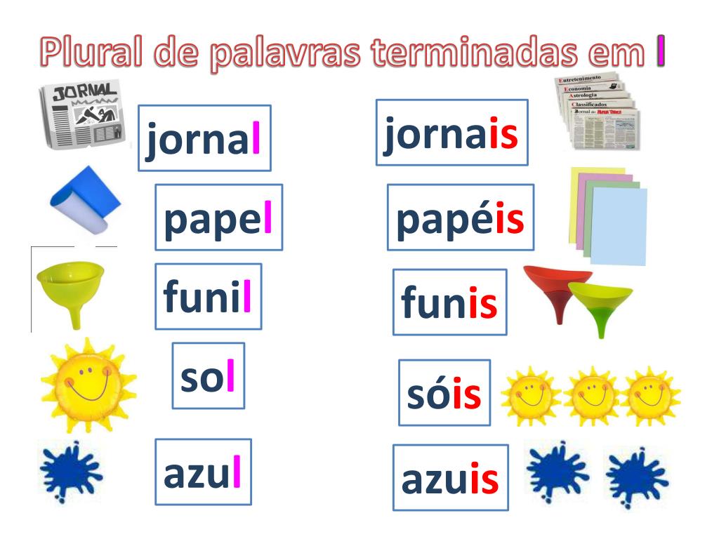 terminação al palavras