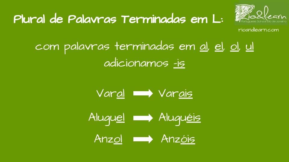 terminação el palavras