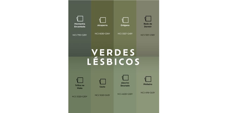tons de verde oliva
