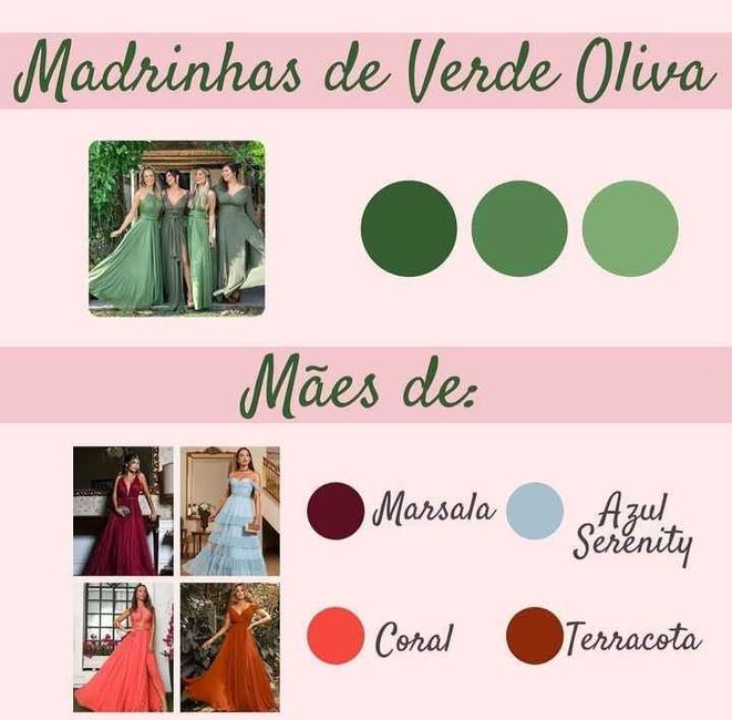 verde oliva e bege