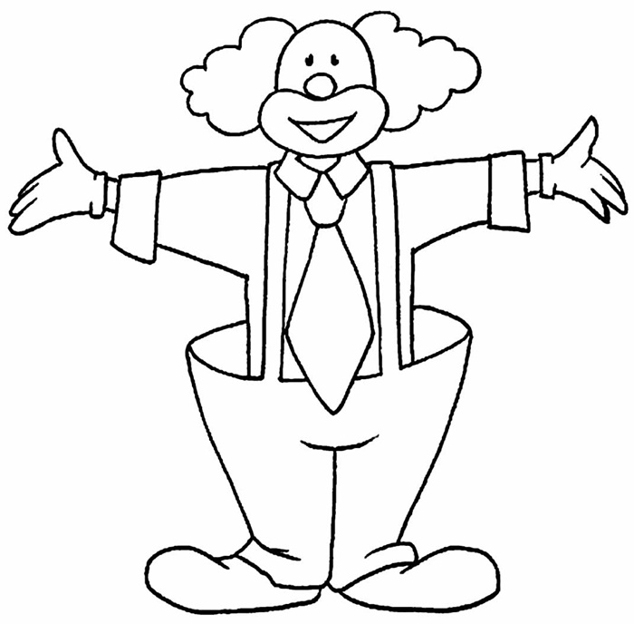 palhaço baby para colorir