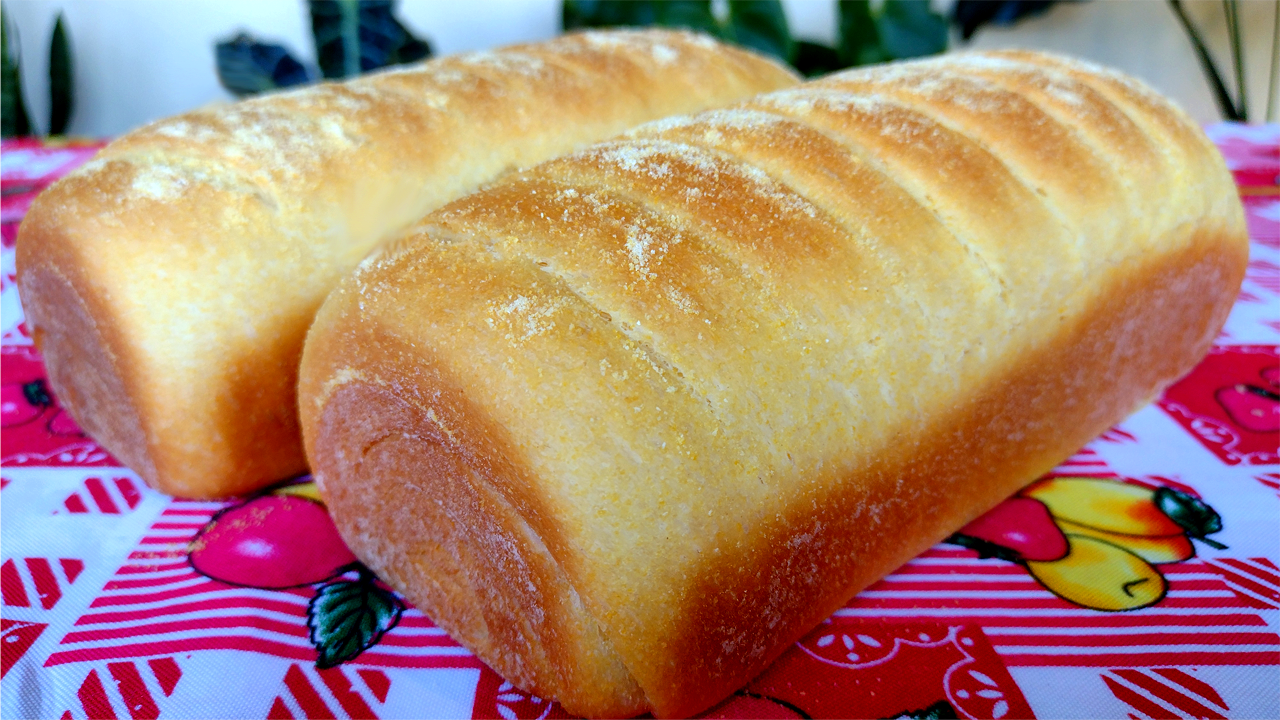 como fazer pão de fubá sem sovar