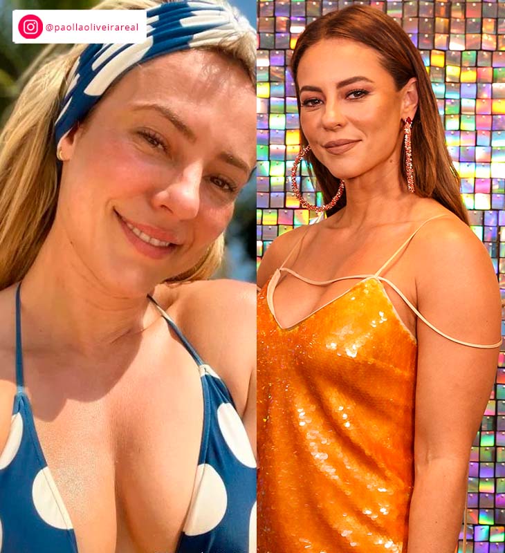 Paolla Oliveira em casa sem maquiagem