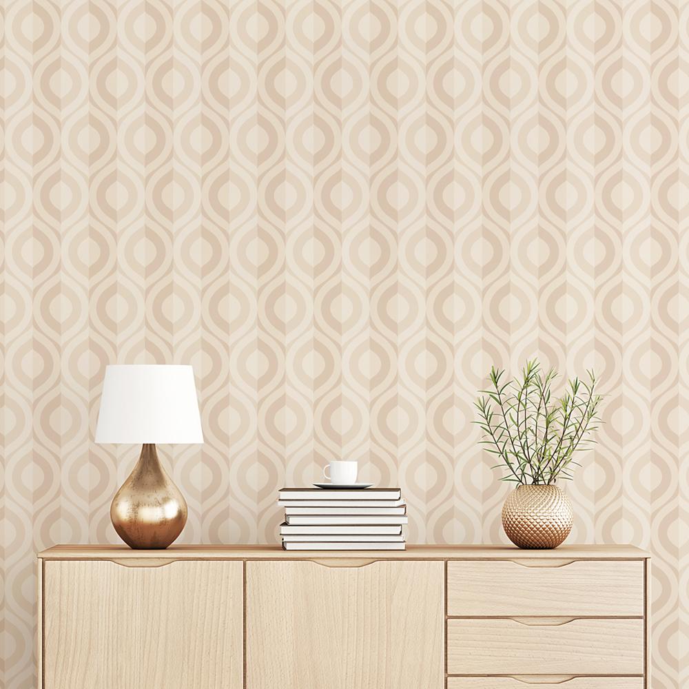 papel de parede nude floral