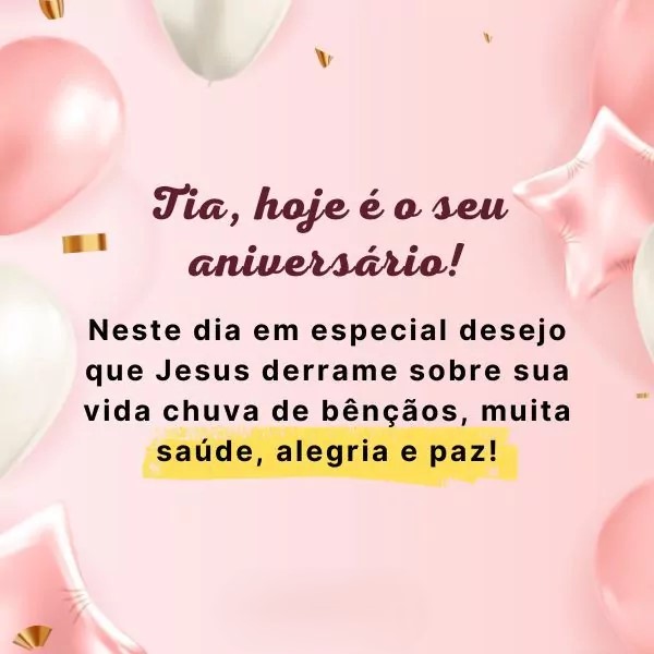 Parabéns para Tia: Mensagens Curtas e Diretas para Celebrar