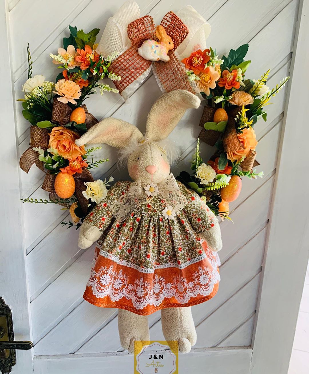 ideias criativas guirlanda coelhinhos pascoa