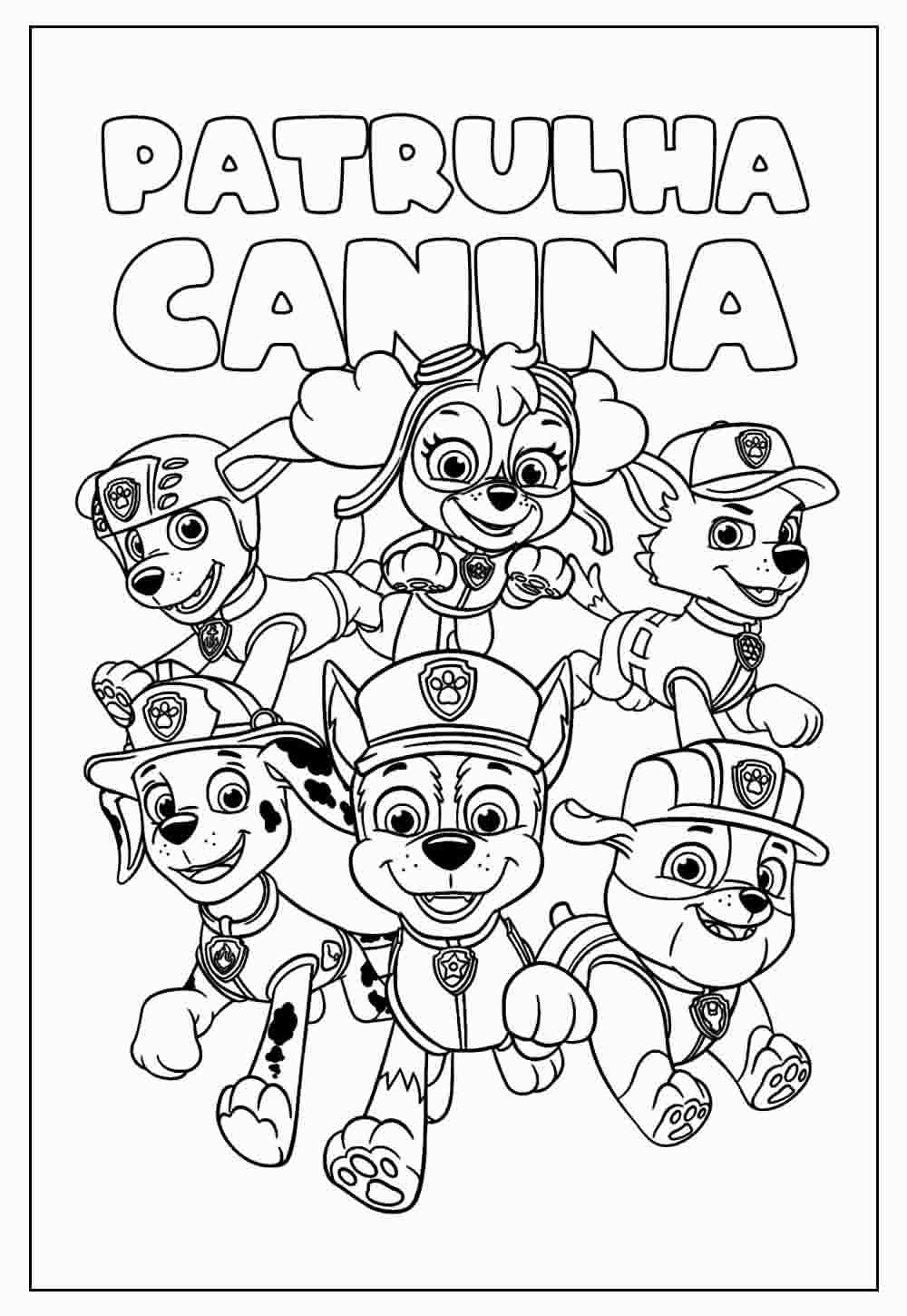 patrulha canina para pintar