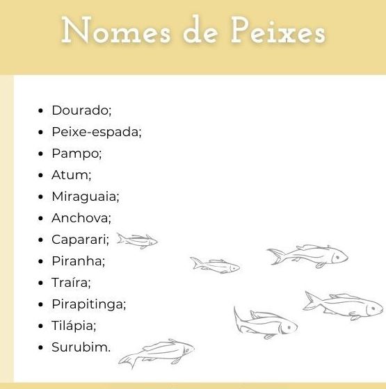 lista de peixes com a para aquario