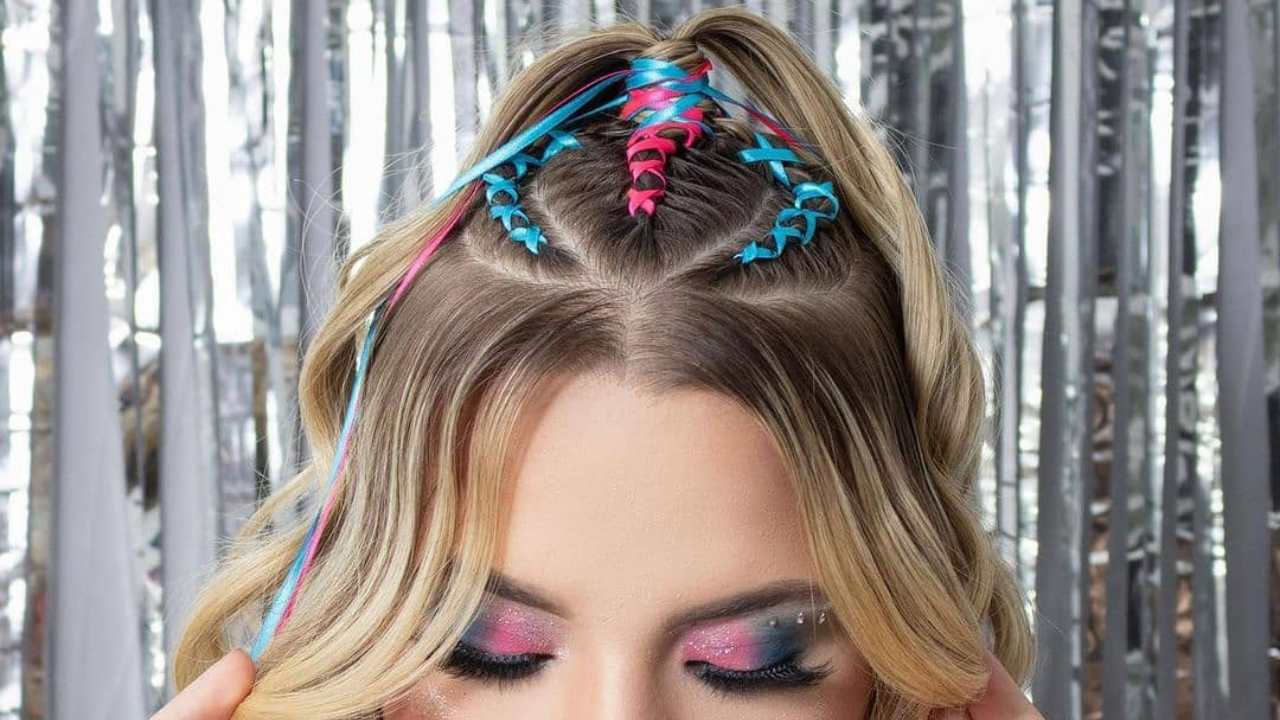 penteados para cabelo curto carnaval