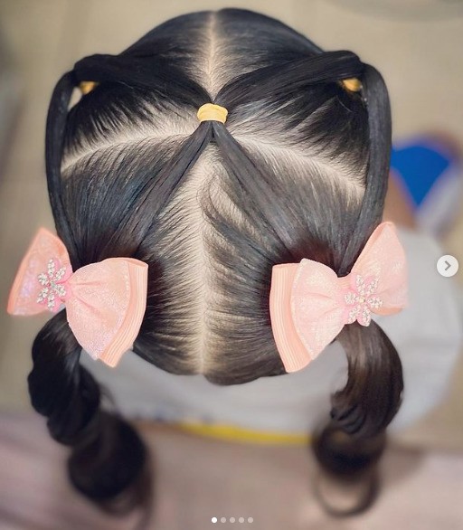 Penteado Com Elástico Para Cabelo Cacheado Infantil