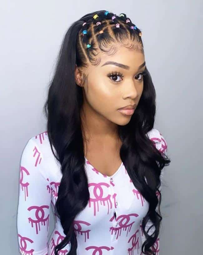 penteado com liguinha para escola