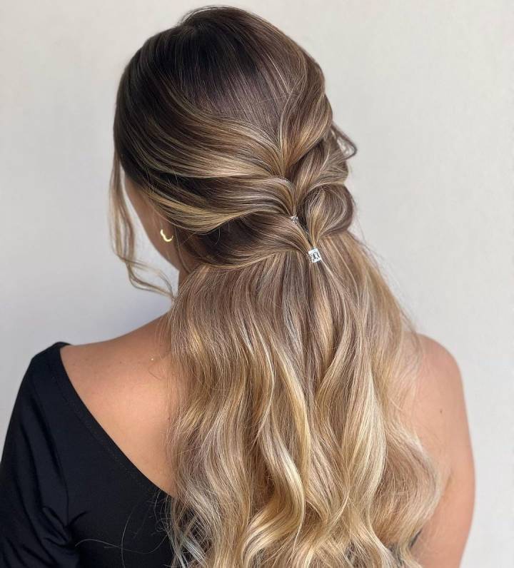 penteado com nós no cabelo passo a passo