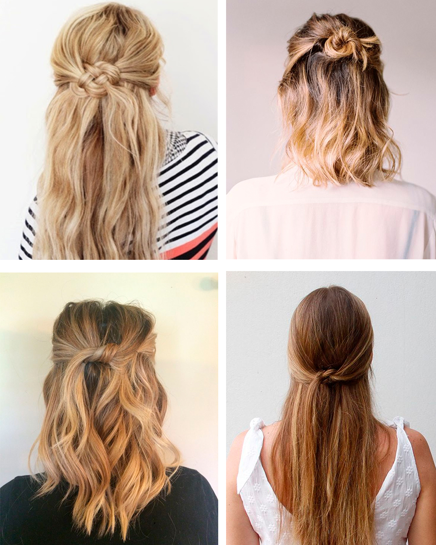 como fazer coque com nó