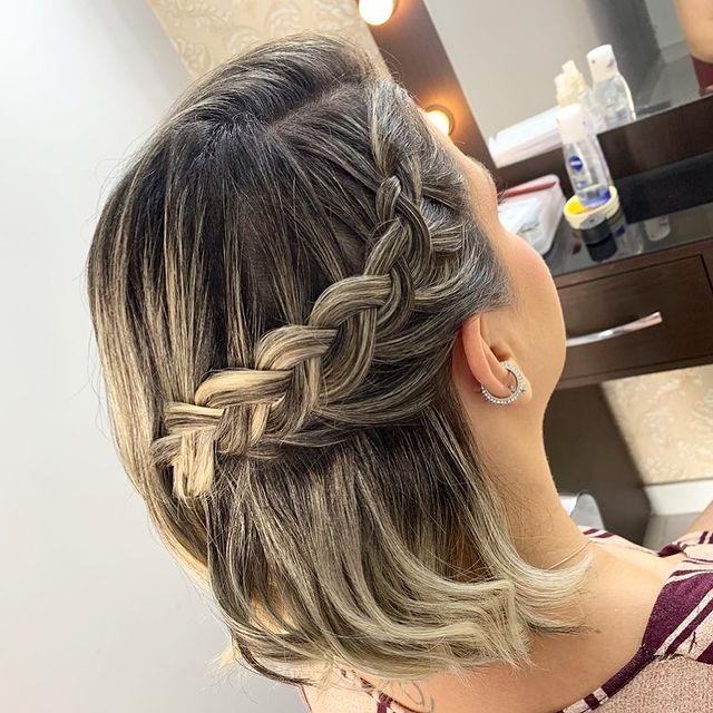 penteado de cabelo curto