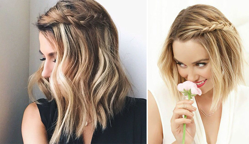 penteado de cabelo curto