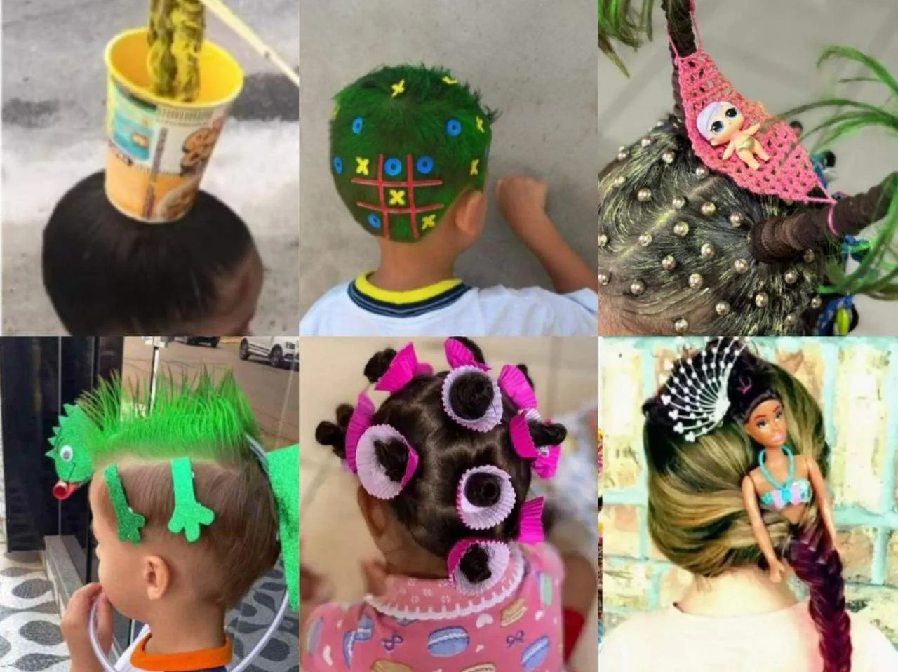 penteado de cabelo maluco