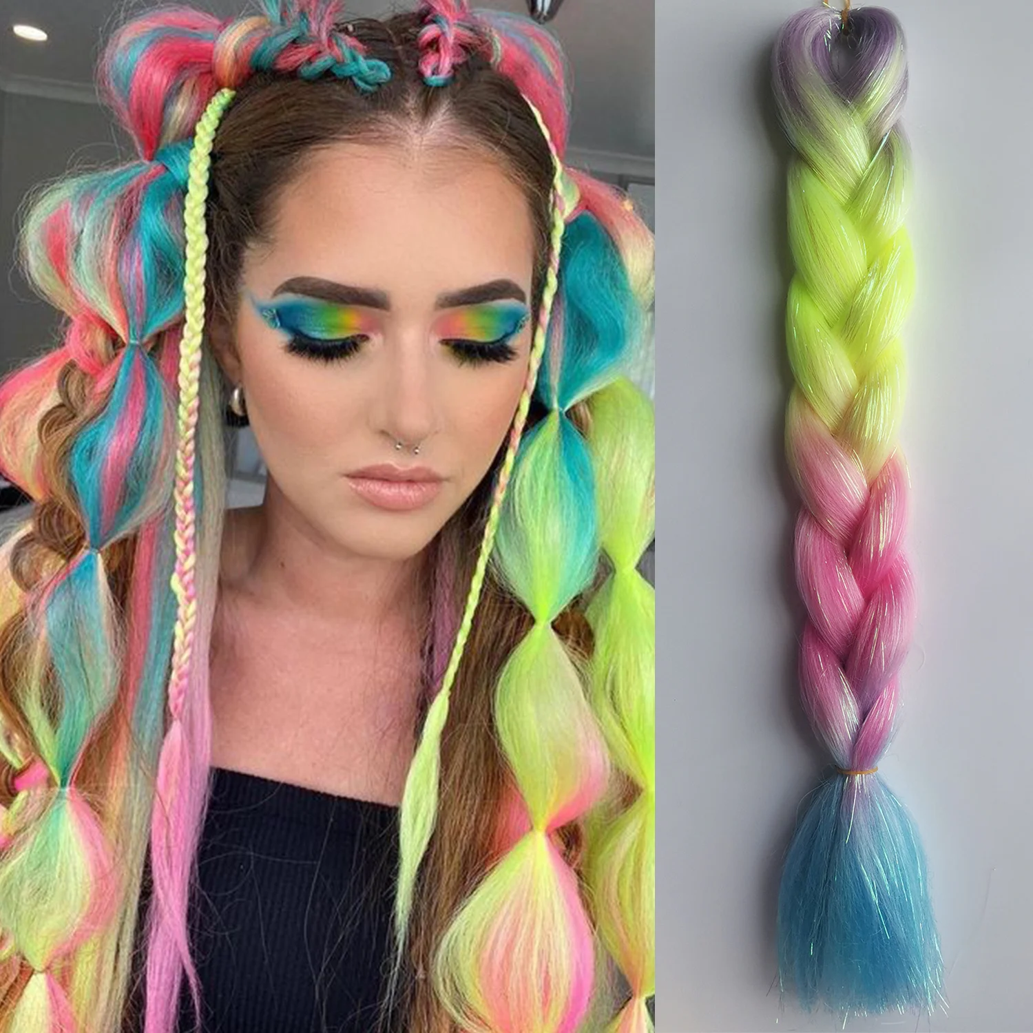 penteado de carnaval com fita