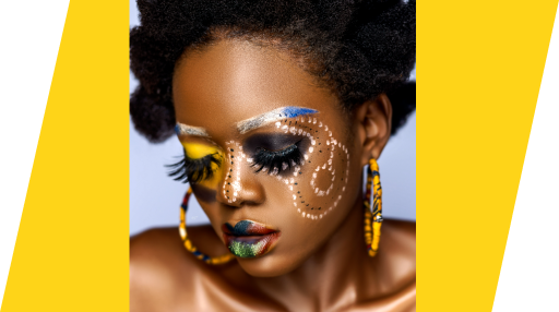 penteado de carnaval com fita