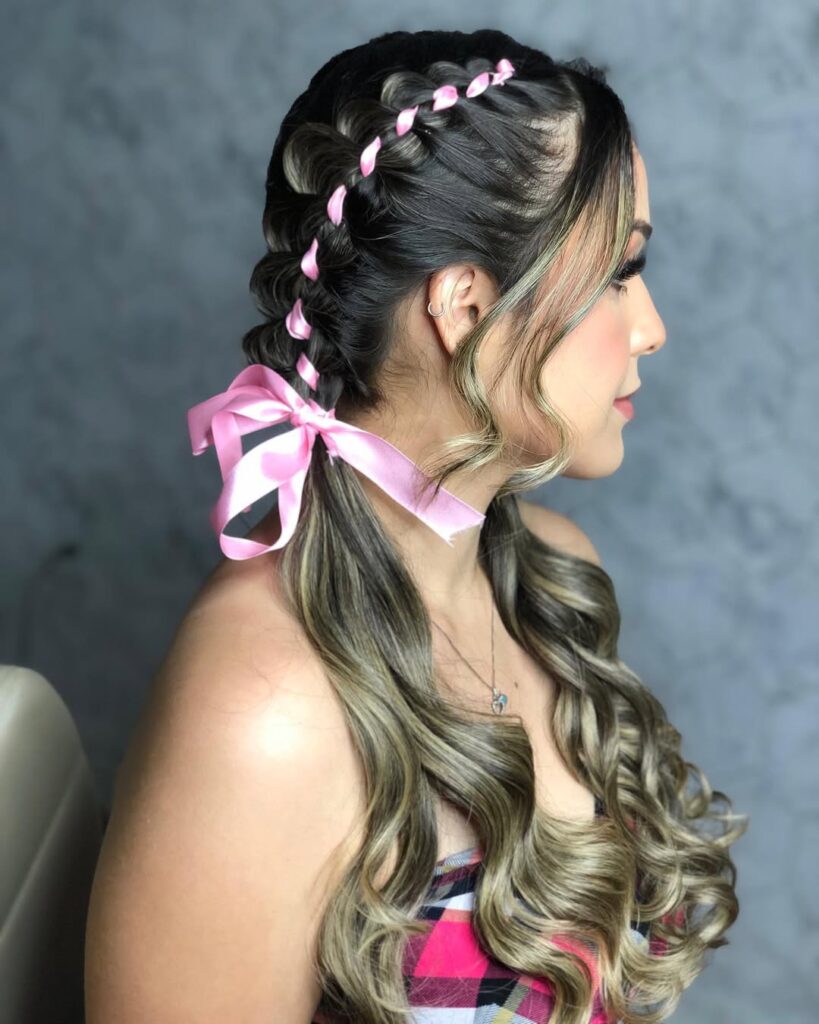 penteado de festa junina