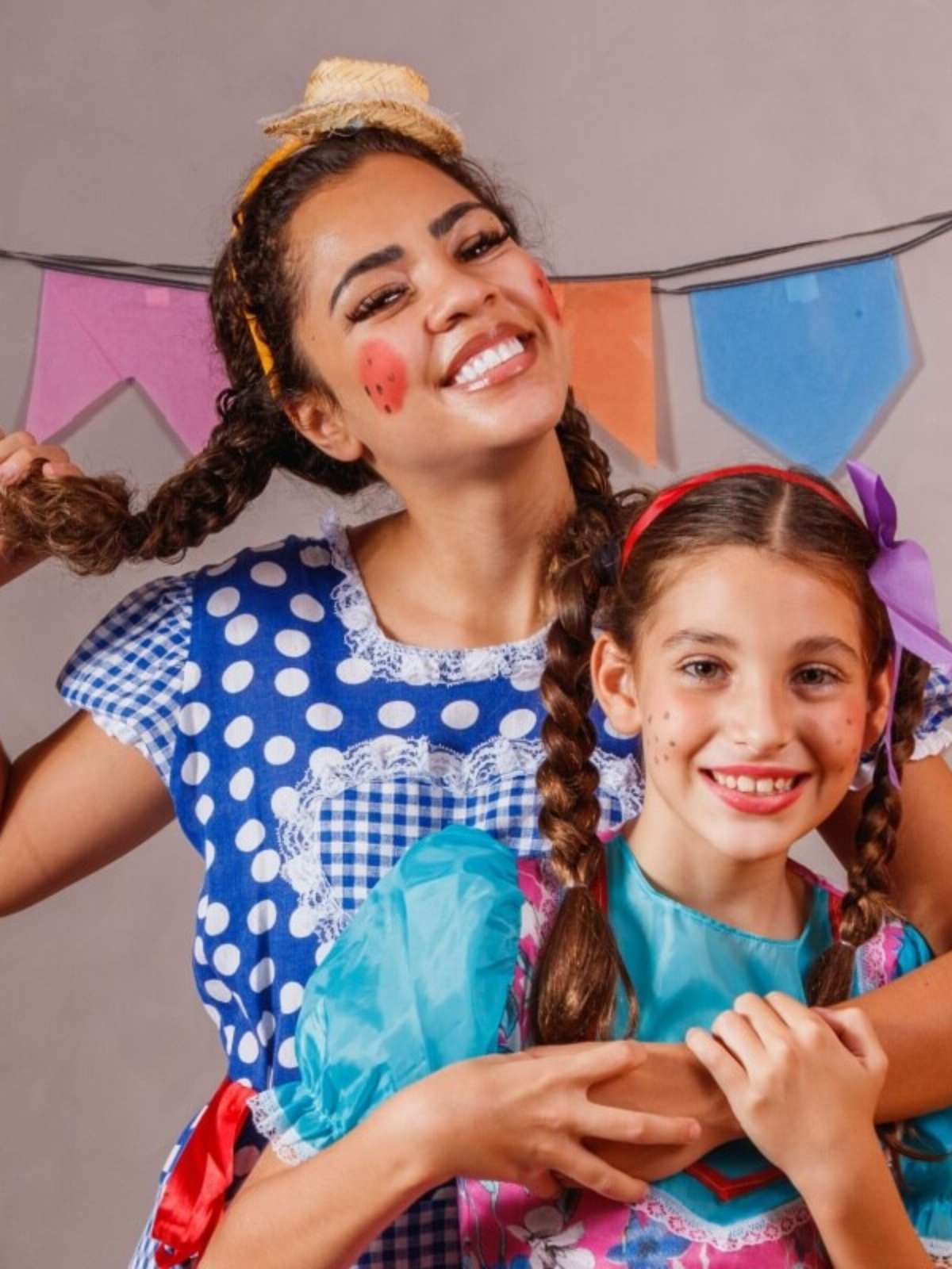 penteado de festa junina