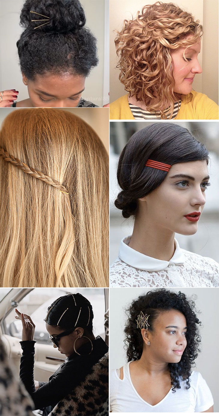 penteados faceis com elastico e grampo para o dia a dia