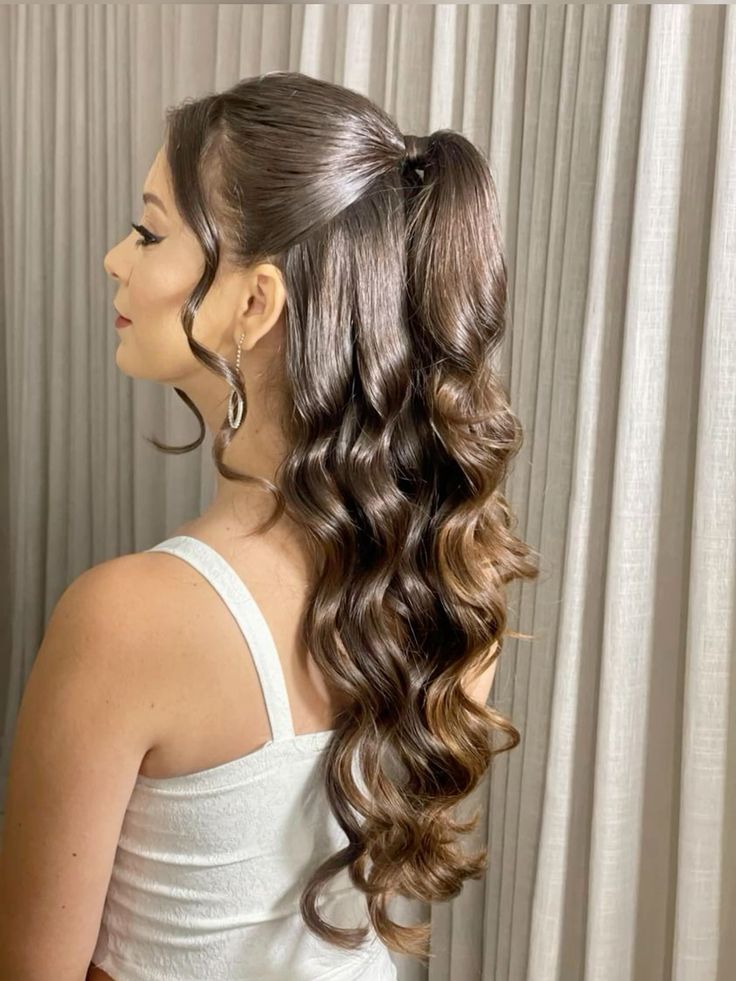 penteado simples cabelo liso solto vs preso
