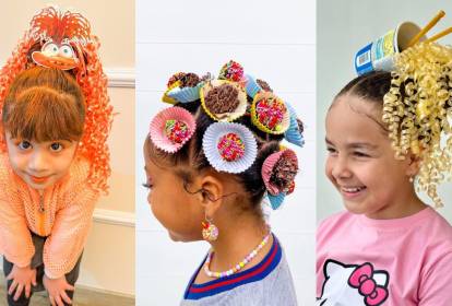 penteado simples para festa de aniversário infantil