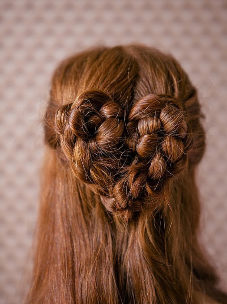 ideias de penteados simples para meninas com tranças