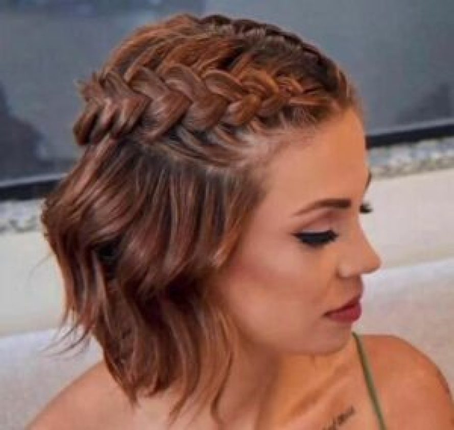 passo a passo trança lateral embutida cabelo bob convidada