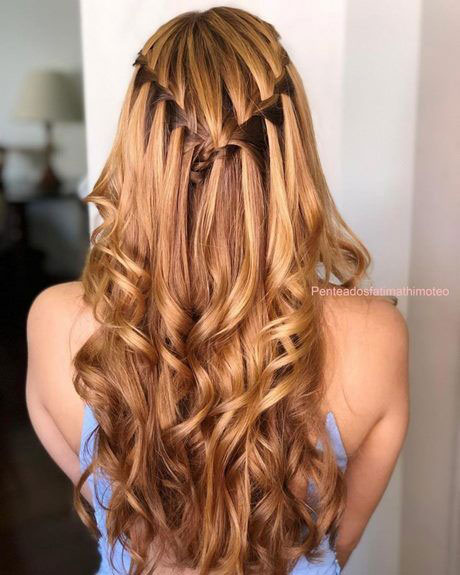 penteados cabelo solto liso para trabalhar