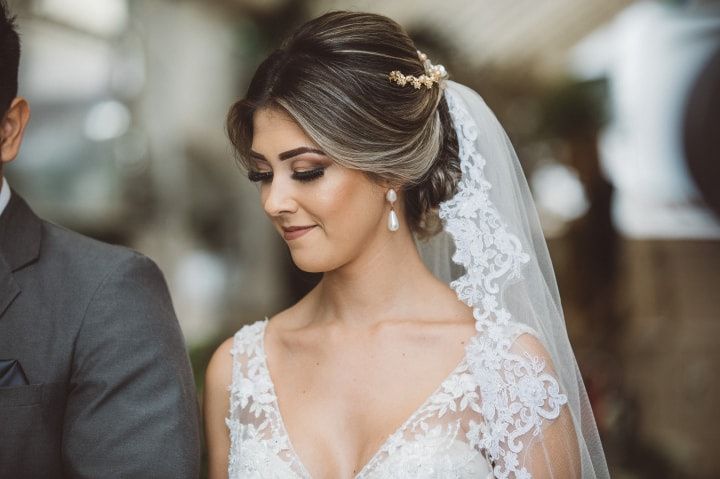 penteados cabelo solto liso casamento