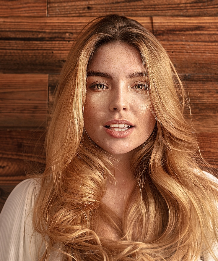 penteados cabelo solto liso com franja
